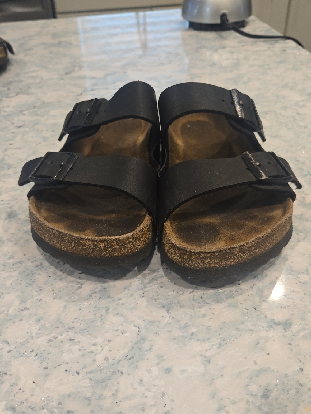 Birkenstock Size 36 Double-Buckle Slide Sandals in Black - Picture 4 of 5